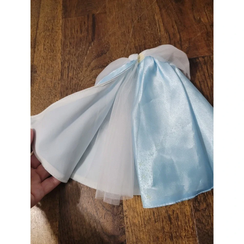 Disney Princess Barbie REVERSIBLE Blue SKIRT White Wedding CINDERELLA Bride Doll